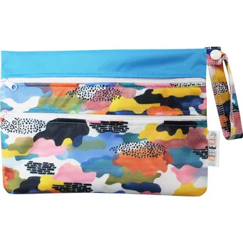 Pytel na pleny Breberky Pytel PUL dvoukomorový - Malované mraky XS