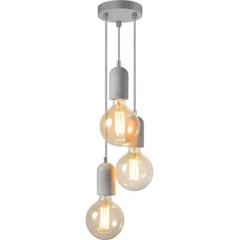 Závěsné svítidlo AZzardo Volta 3 AZ2385 E27 3x40W IP20 20cm betonové