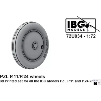 Plastikový model IBG 1/72 PZL P.11/P.24 Wheels (3D-Printed)
