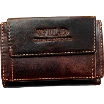 Pánská kožená kapesní peněženka Wild větší Barva: Hnědá