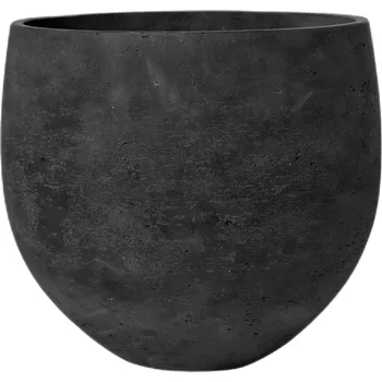 Květináč Mini Orb Black Washed S - Ø 18 cm / V 15 cm