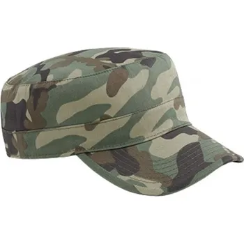 Kšiltovka Beechfield Nízká keprová kšiltovka kubánského stylu na suchý zip Barva: jungle kamufláž CB33