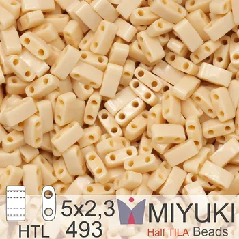 Korálek Korálky Miyuki Half Tila. Barva Opaque Pear HTL 493. Balení 3g.
