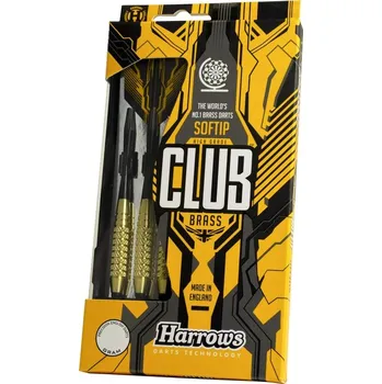 Harrows šipky Club Brass Soft Váha: 16 g