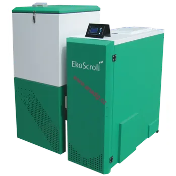 Kotel EkoScroll Alfa 28kW + TECH ST 480 N pelety EA2026628 (Kotel na pelety s řídící automatikou TECH ST 480 N 5 emisní třída.Standartní provedení a provedení se zúženým zásobníkem. )