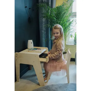 Dětský pokoj Dětský stůl s židličkou přírodní