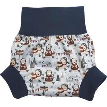 Plenkové kalhoty Breberky Natahovací svrchní kalhotky PUL - Ovčí radovánky VELIKOST: S (4-7kg)