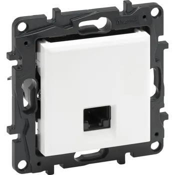 Elektrická zásuvka LEG 863165 NILS-1XRJ45 C6 STP BÍLÁ