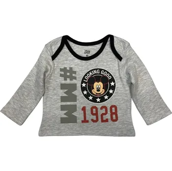 Eplus Dětské tričko - Mickey Mouse šedé Velikost nejmenší: 12 měsíců