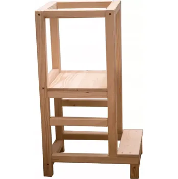 Dřevěná hračka Dřevěná učící věž Montessori Kitchen Helper 121 - pomocník do kuchyně