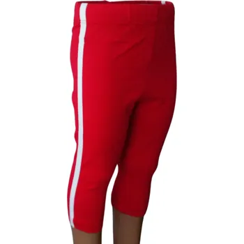 Dívčí oblečení Dívčí legíny 3/4 WENDEE červené s lampasem Červená, Velikost: 98 98