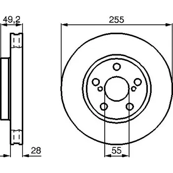 Brzdový kotouč Brzdový kotouč BOSCH 0 986 478 858