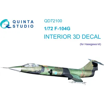 Plastikový model Quinta studio 1/72 F-104G 3D-Print.&col.Interior (HAS)