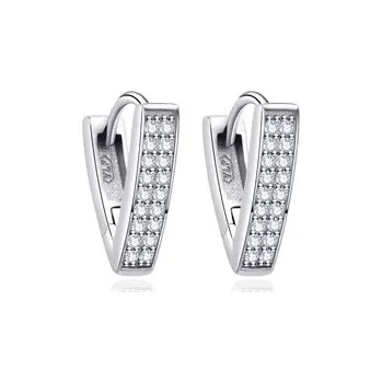Náušnice NB-3951 Stříbrné náušnice se zirkony