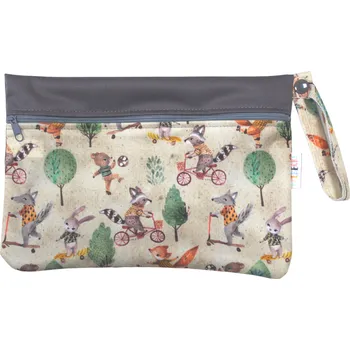 Pytel na pleny Breberky Pytel PUL - Vlk na koloběžce XS