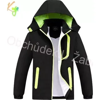 Chlapecká bunda Chlapecká BUNDA letní/jarní černá Kugo B2868 (- šusťáková bunda s látkovou podšívkou)