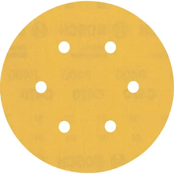Příslušenství k nářadí BOSCH Brusný papír EXPERT C470 s 6 otvory pro vibrační brusky 150 mm, G 400, 5 ks 2608900821 free_store_pickup