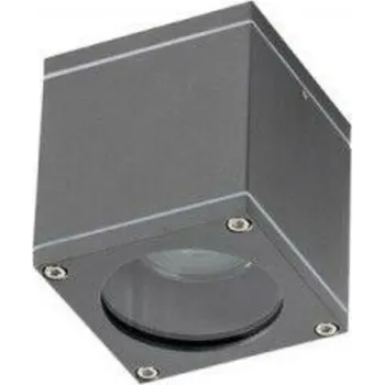 Venkovní osvětlení AZzardo AZ3323 venkovní stropní svítidlo Joe Square tmavá šedá