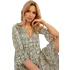 Dámské šaty Dámské šaty s volánkem v boho stylu D73771M30214H khaki/bílé, S