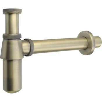 Sifon RETRO umyvadlový sifon 5/4", odpad 32mm, tmavý bronz