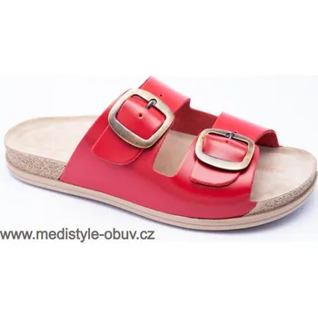 Dámská zdravotní obuv MEDISTYLE BEÁTA 3B-I15 pantofel červený, --- - 40