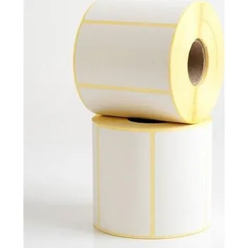 Samolepící etiketa Etikety, vellum, 60 x 100 mm, bez potisku, 1 000 ks/role
