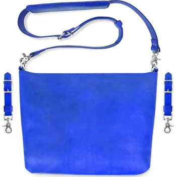 Kabelka Eggo Gennep - kožená přebalovací taška na kočárek a kabelka Modrá