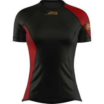 Dámské funkční triko krátký rukáv RED VELVET LADY černá Bamboo Ultra