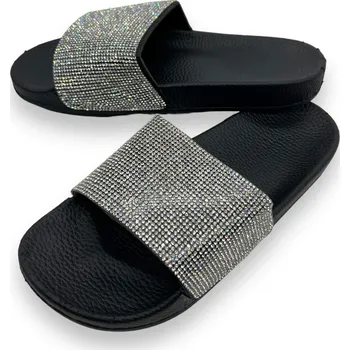 Dámské pantofle Adcz Dámské černé pantofle 13 Barva: Černá, Velikost: 36