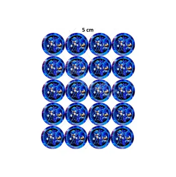 Jedlá dekorace na dort SONIC 4,8 cm A4, VARIANTA Jedlý papír 1813