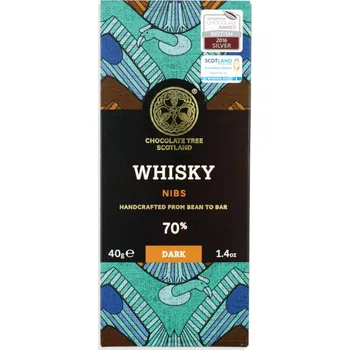 Čokoláda Chocolate Tree Čokoláda Whisky Nibs 70% 40 g