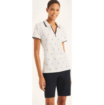 Dámské tričko NAUTICA dámské polo tričko Printed bílé L