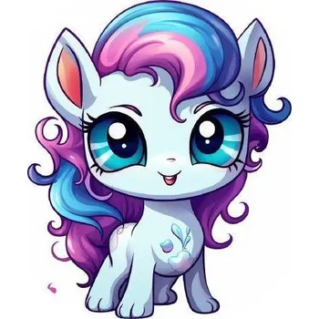 Jedlá dekorace na dort Jedlý papír malý poník 19,5cm - PICTURE