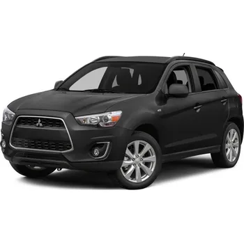 Nosič kol Příčníky Modula Oval Bar Closed Rail Black Mitsubishi Outlander 2013-2021 s integrovanými podélníky