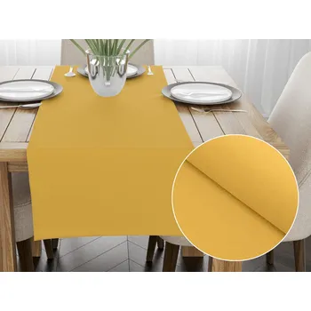 ubrus Dekorační běhoun na stůl BKU-109 Hořčicový 20x120 cm