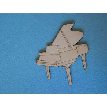 Překližka Výřez z překližky, H30/2, KLAVÍR-malý, 5,5x6cm, 1ks