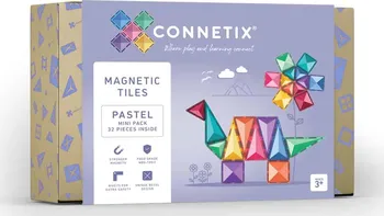 Stavebnice ostatní Connetix Magnetic Tiles Pastel Mini Pack 32 ks