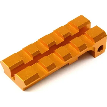 Airsoft SLONG Airsoft Krátká RIS lišta na závěr pro pistole WE / Marui G série - zlatá