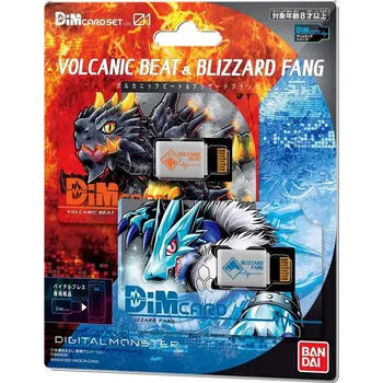 Fitness náramek Digimon DIM Card for Digimon Vital Bracelet - Set V.1 Volcanic Beat & Blizzard Fang