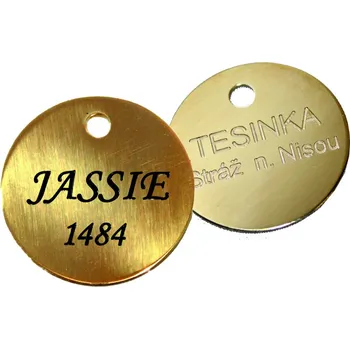 psí známka Psí známka - K1 mosaz průměr 34