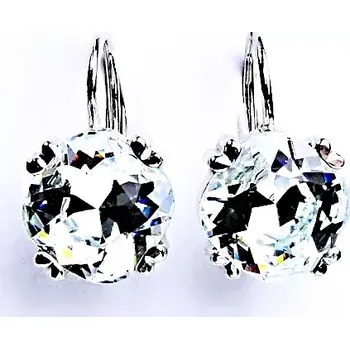 Náušnice Stříbrné náušnice Swarovski light azore - NK1225 (Stříbrné náušnice se Swarovski krystaly)