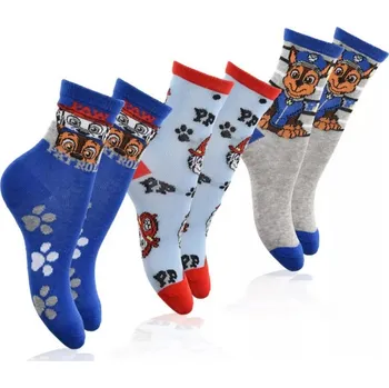 SADA 3 KS PONOŽKY TLAPKOVÁ PATROLA 0625 Velikost: 31-34