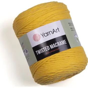 Příze Yarnart Twisted Macrame 764 žlutá hořčicová (500g/210)