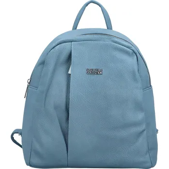 Městský batoh Módní dámský koženkový batůžek Raciana, světle modrý