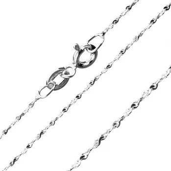 Řetízek Řetízek ze stříbra 925 - lesklé vlnité články ve spirále, 0,9 mm