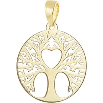 Přívěsek Přívěšek ze žlutého zlata strom života PA1748SFF + DÁREK ZDARMA