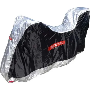 Plachta na motorové vozidlo BIKETEC krycí plachta na motocykl s kufrem - velikost L