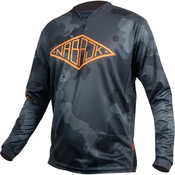 cyklistický dres Nabajk Shpindler men jersey long sleeve black camo L