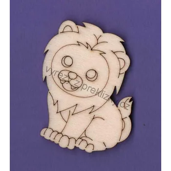 Překližka Výřez z překližky, E63, LEV, 5,1x3,7cm, 1ks