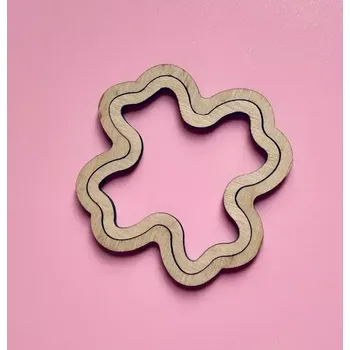 Dřevěný výřez čtyřlístek 2v1